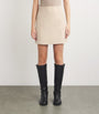 Claudie Pierlot Neutral Wool-Blend Mini Skirt