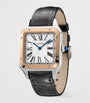 Large Rose Gold and Sapphire Santos-Dumont Watch 31.4mm