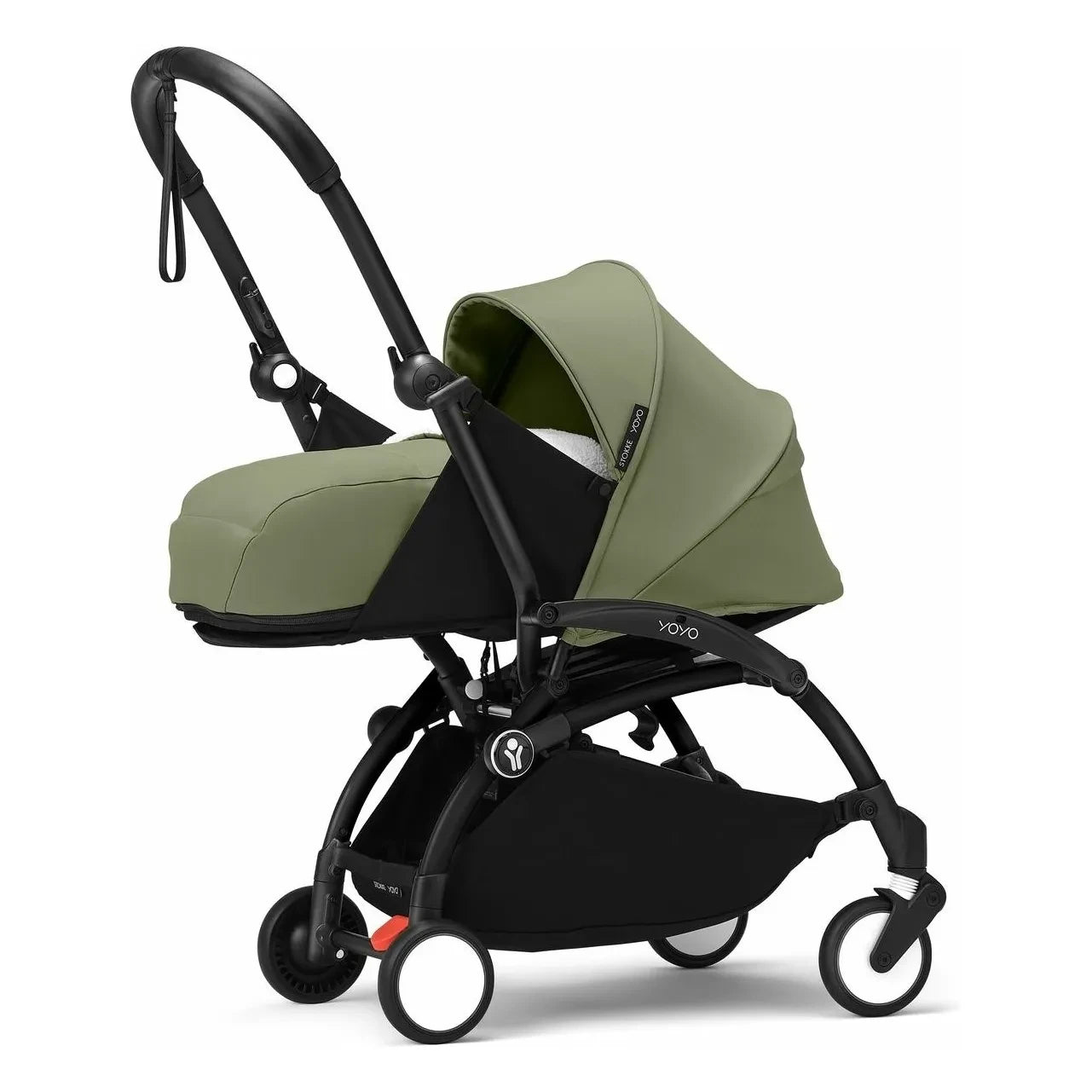 Stokke® - YOYO³ 0+ newborn stroller Black frame | Olive