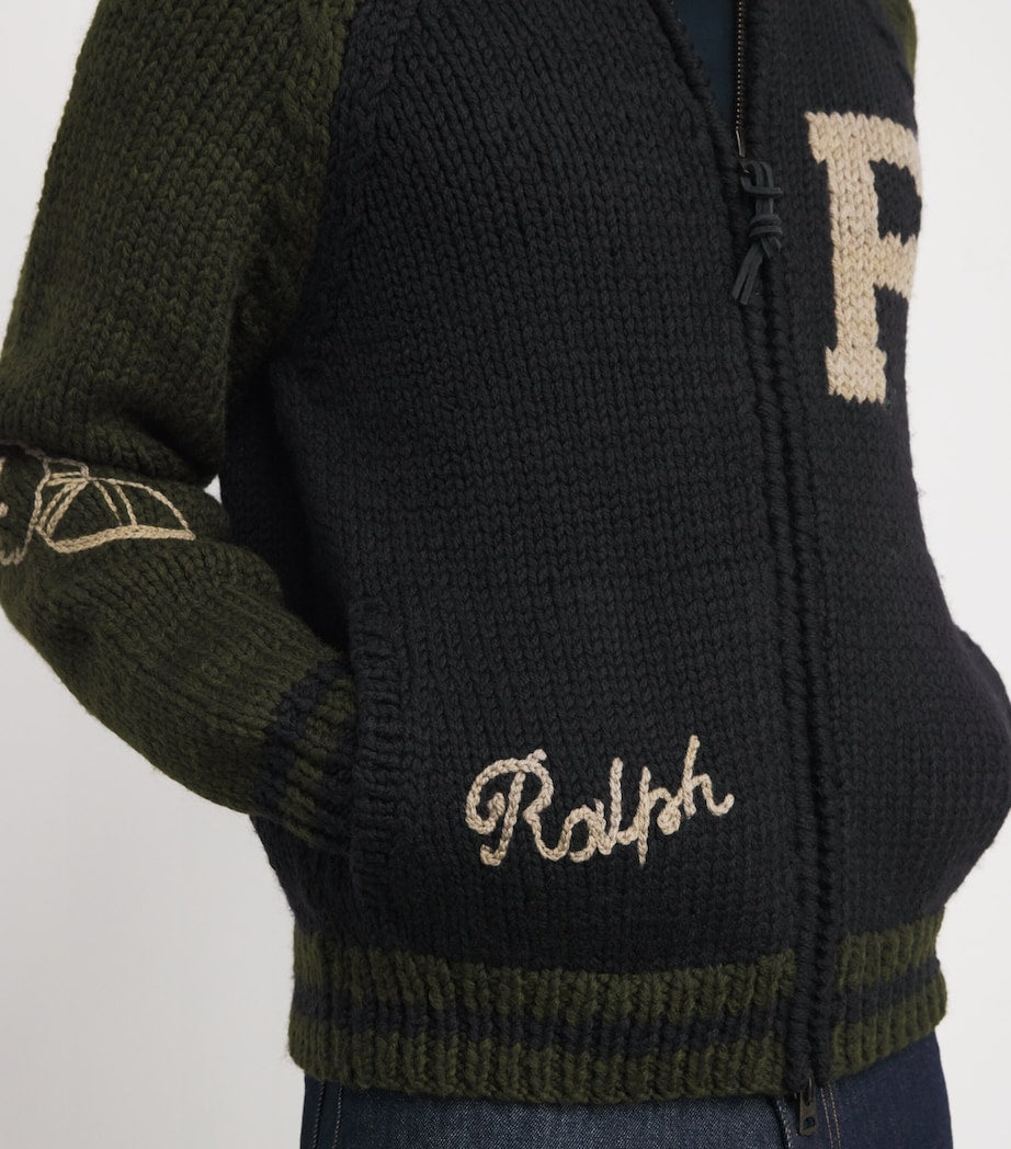 Wool Varsity Cardigan MULTI