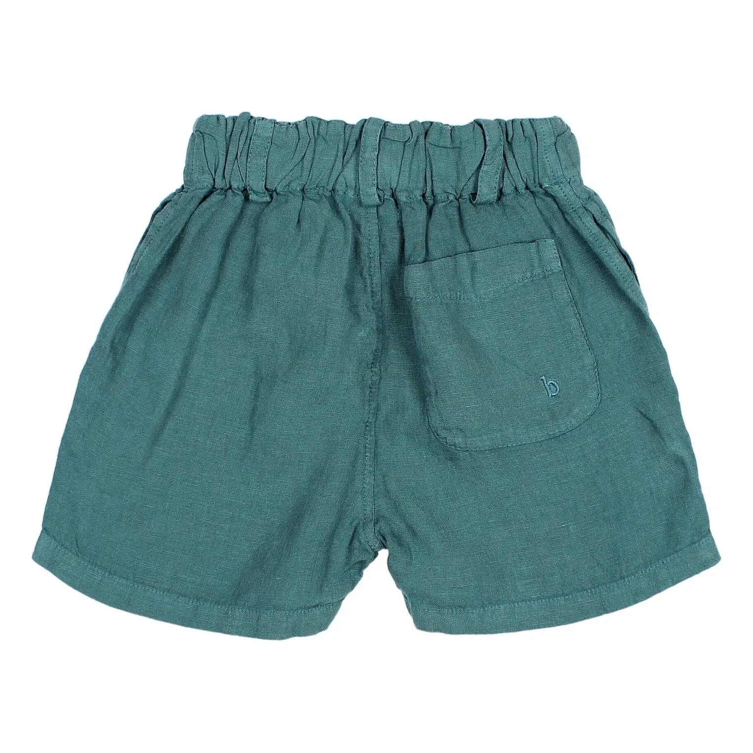 Búho - Bermuda shorts Linen | Peacock blue