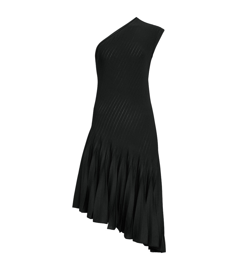 Alaïa Black Asymmetric Mini Dress
