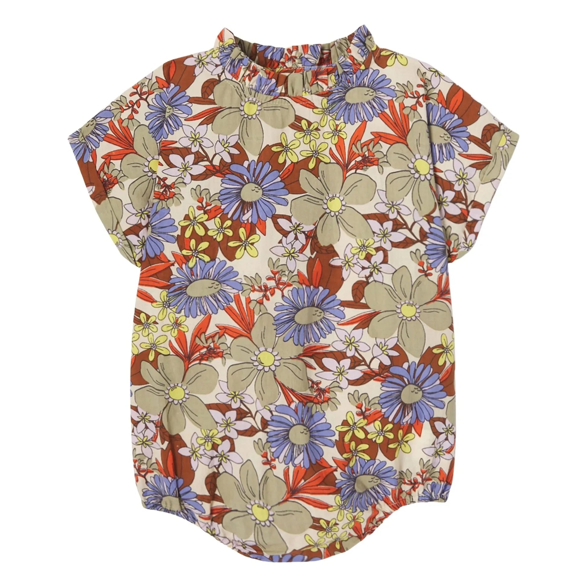 Apaches - Kalak floral romper  | Green