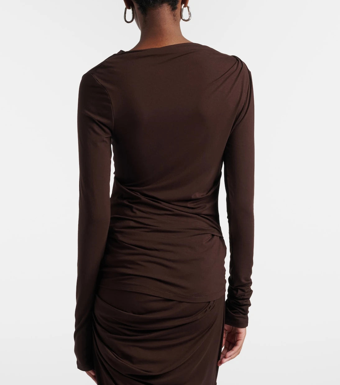 Entire Studios - Draped jersey top