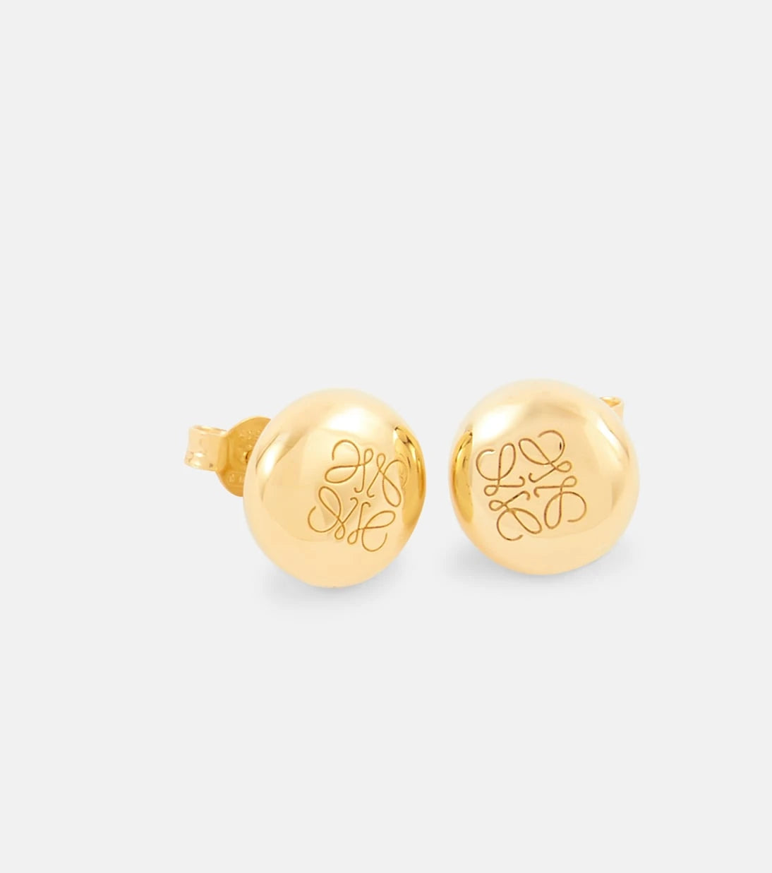 Loewe - Anagram Pebble sterling silver earrings