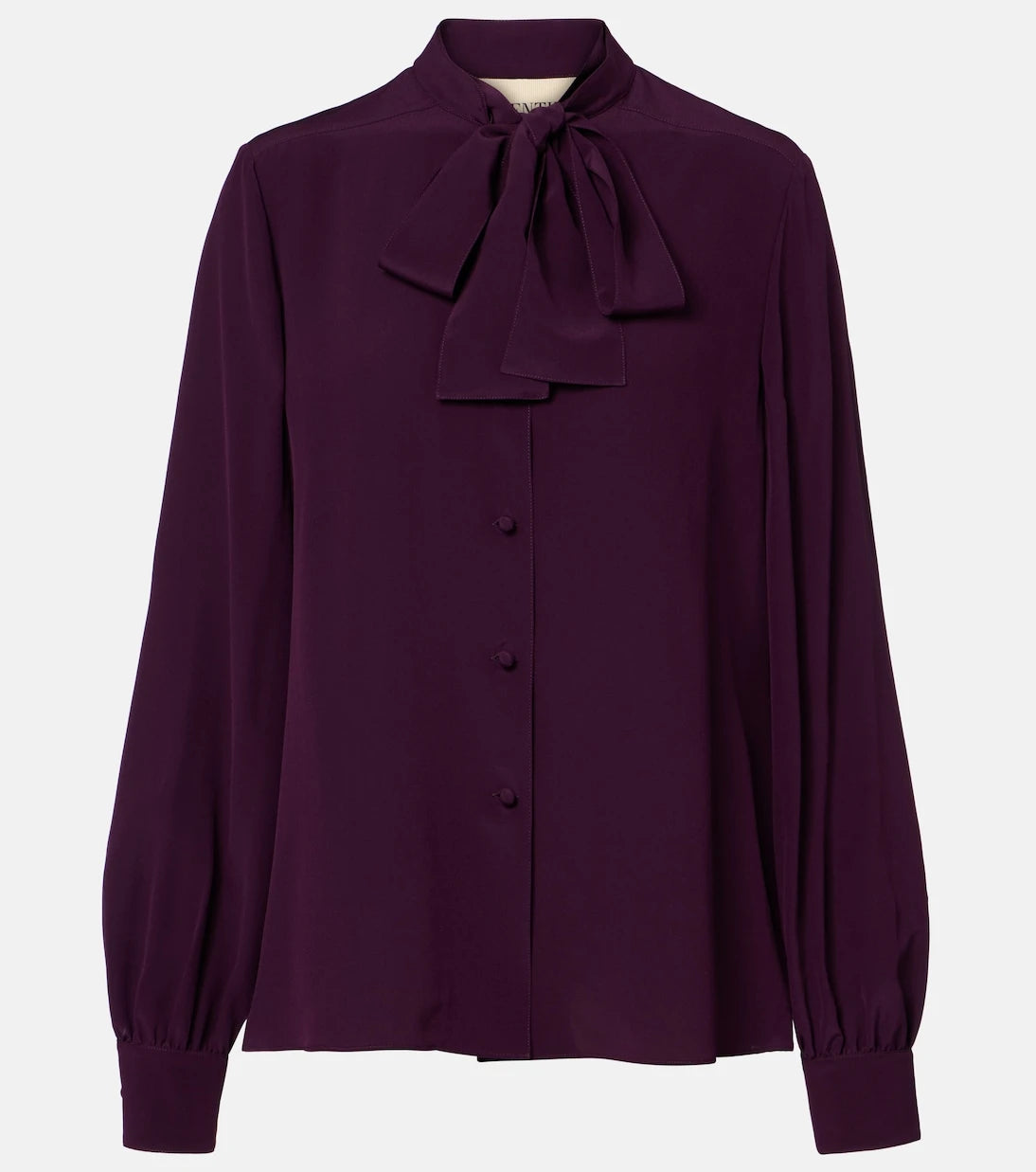 Valentino - Tie-neck silk crêpe de chine blouse