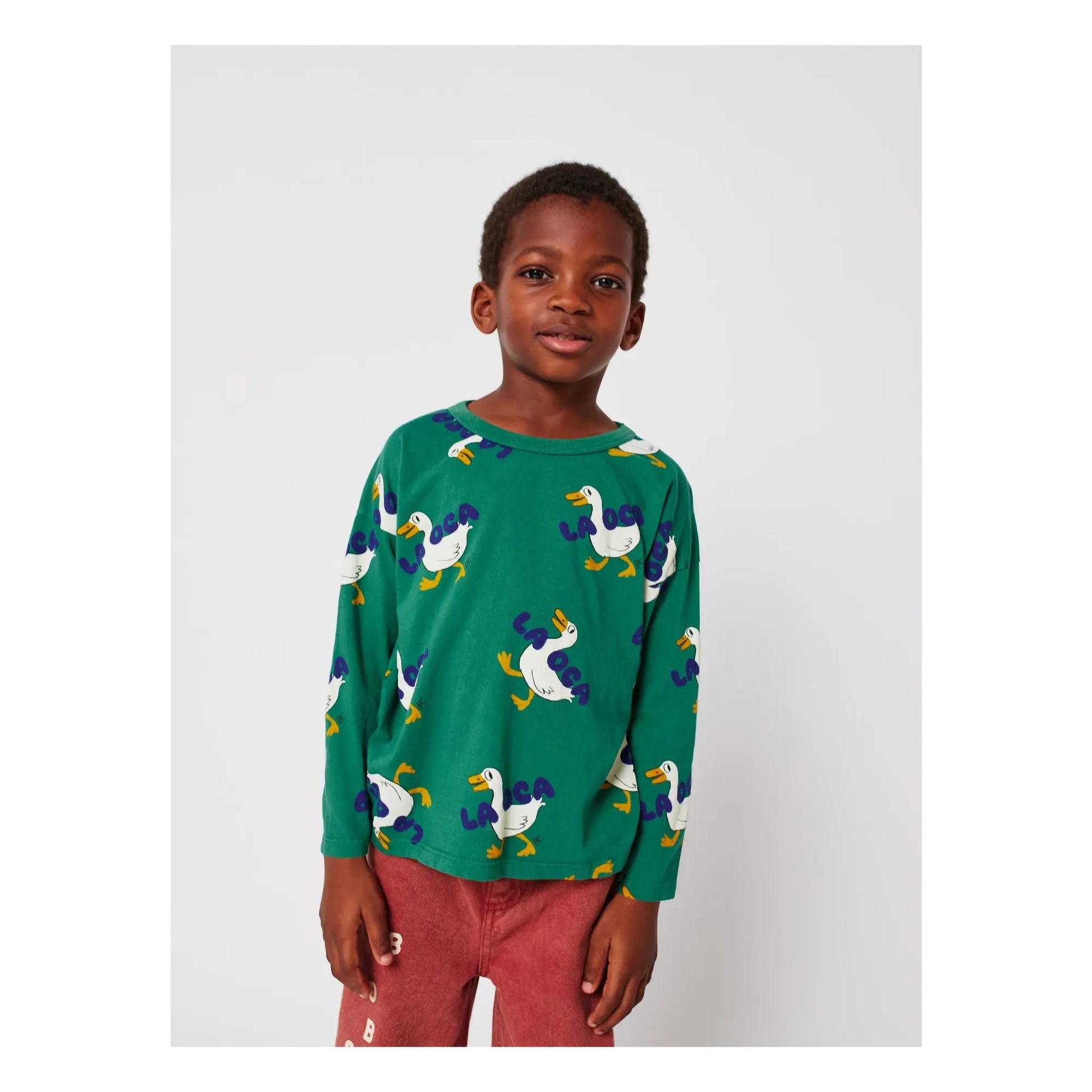 Bobo Choses - Organic cotton ducks T-shirt | Green