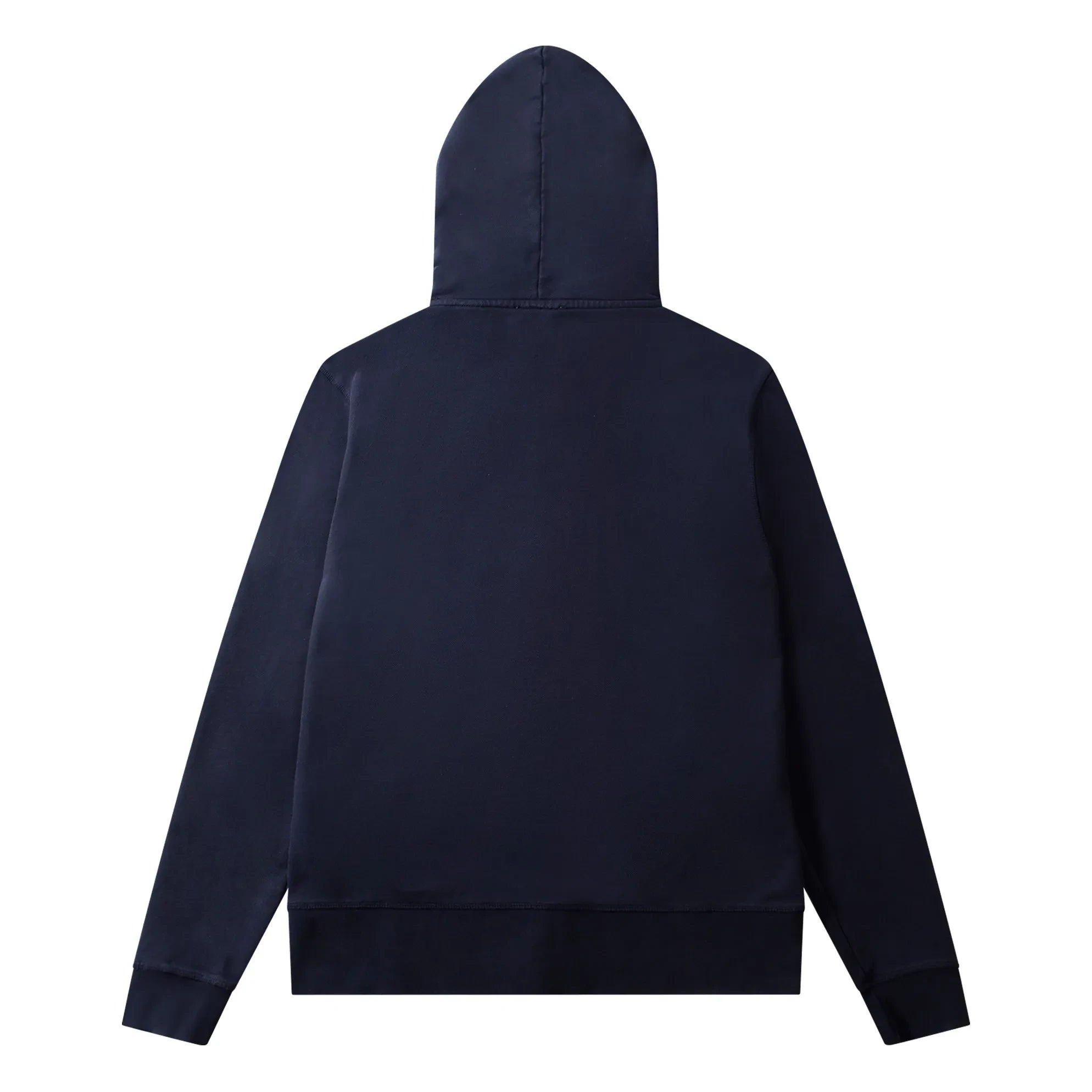 Edmmond Studios - Duck Patch Coton Bio Hoodie with zipper | Navy blue