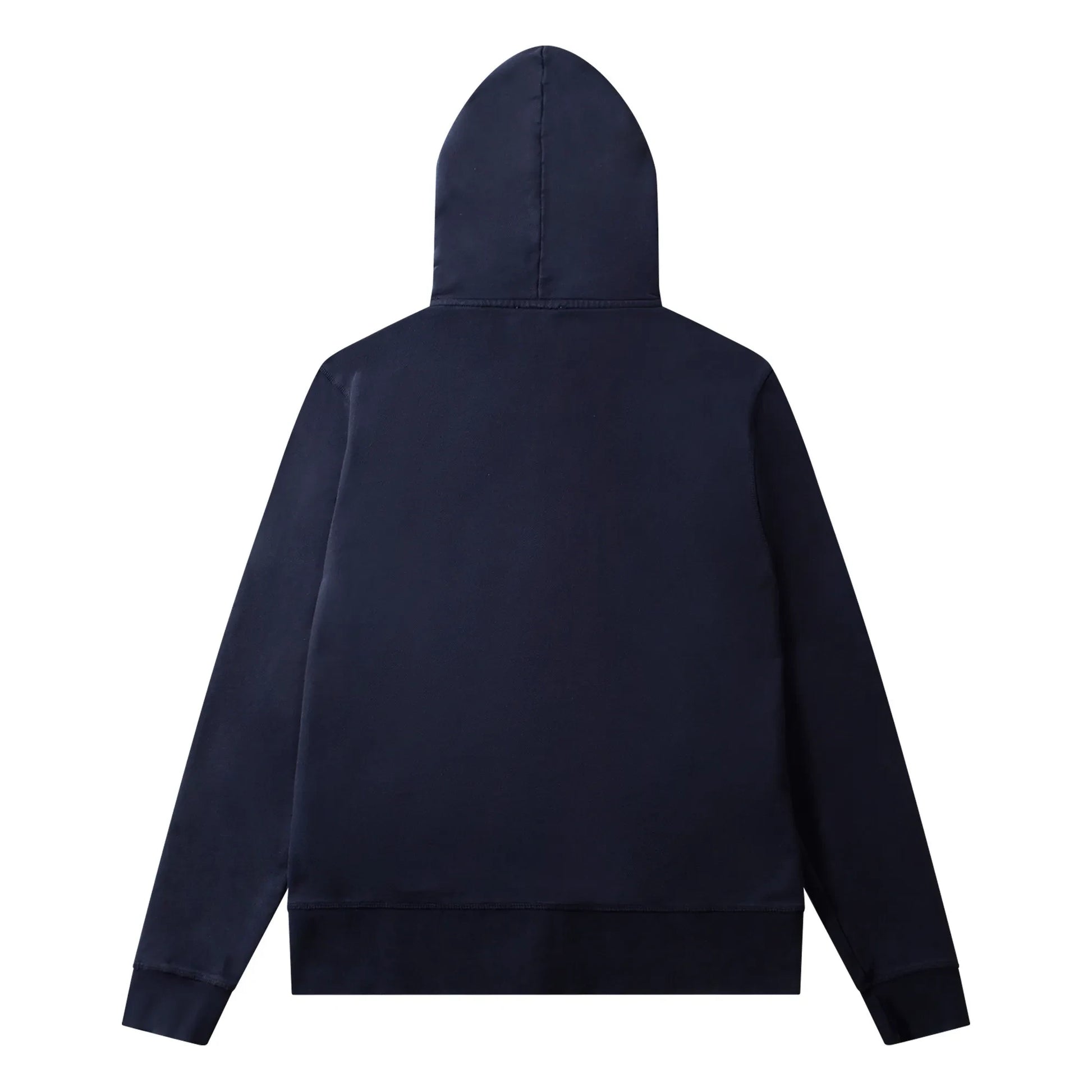Edmmond Studios - Duck Patch Coton Bio Hoodie with zipper | Navy blue