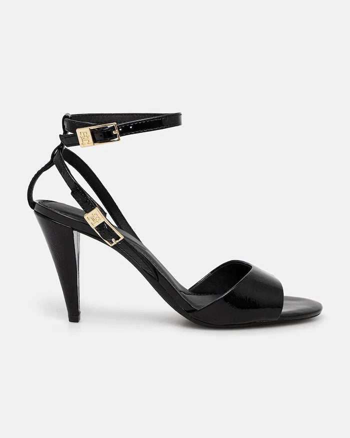 Tommy Hilfiger TH ELEGANT PATENT SANDAL İnce Topuklu Deri Ayakkabı