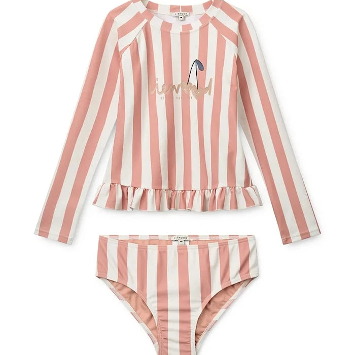 Liewood Çocuklar İçin İki Parçalı Mayo Dagny Stripe Swim Set