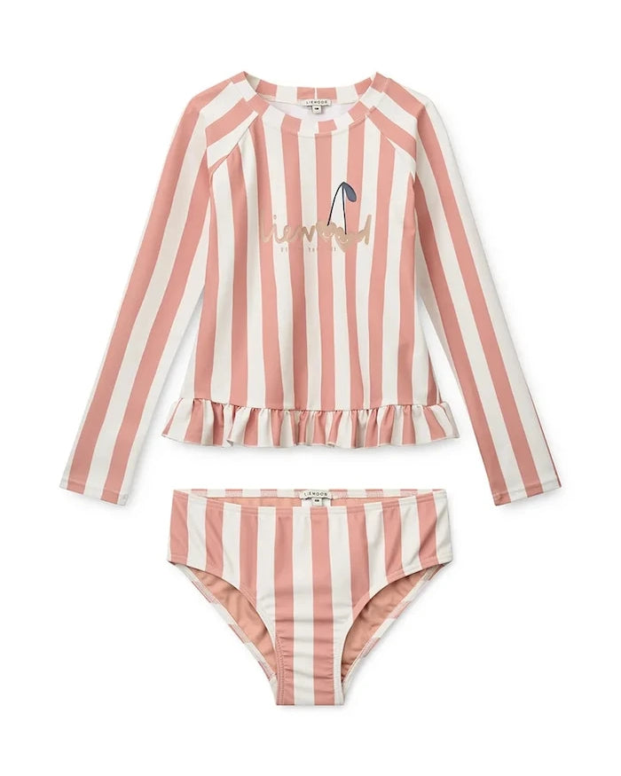Liewood Çocuklar İçin İki Parçalı Mayo Dagny Stripe Swim Set