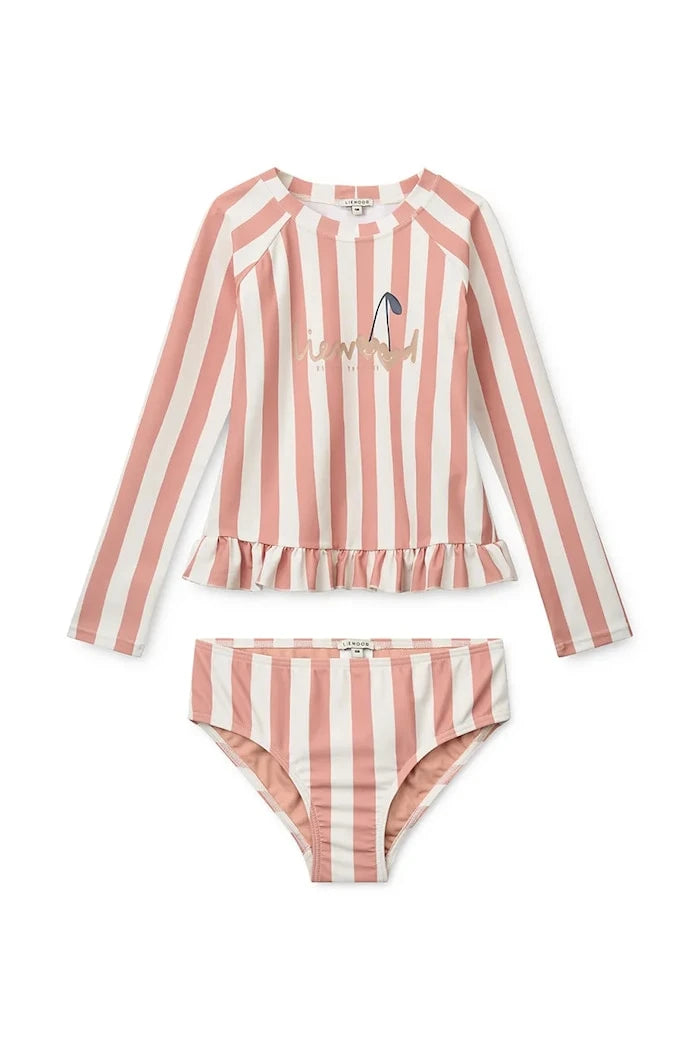 Liewood Çocuklar İçin İki Parçalı Mayo Dagny Stripe Swim Set