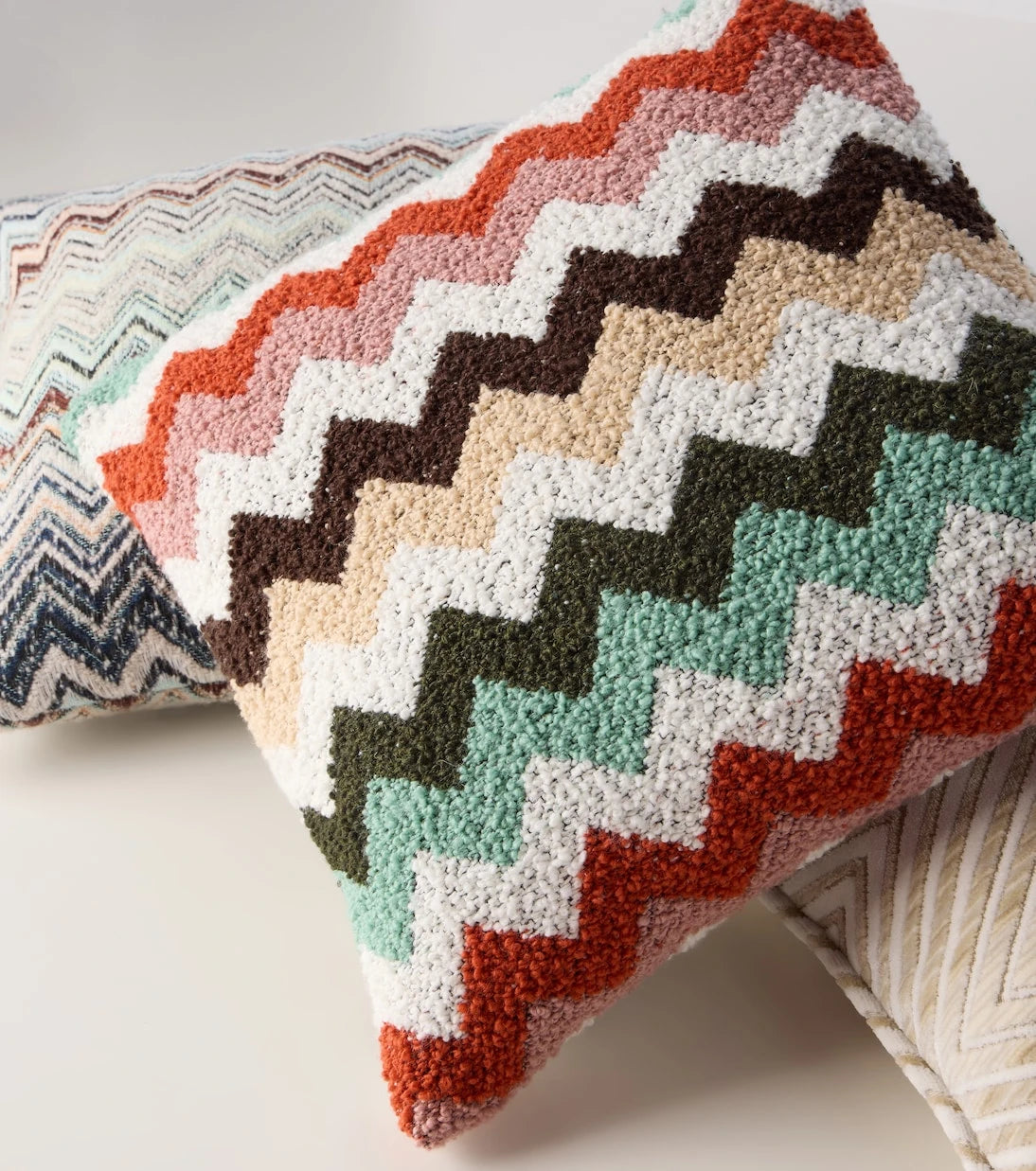Missoni - وسادة بقلادة قطنية Riccio Zigzag