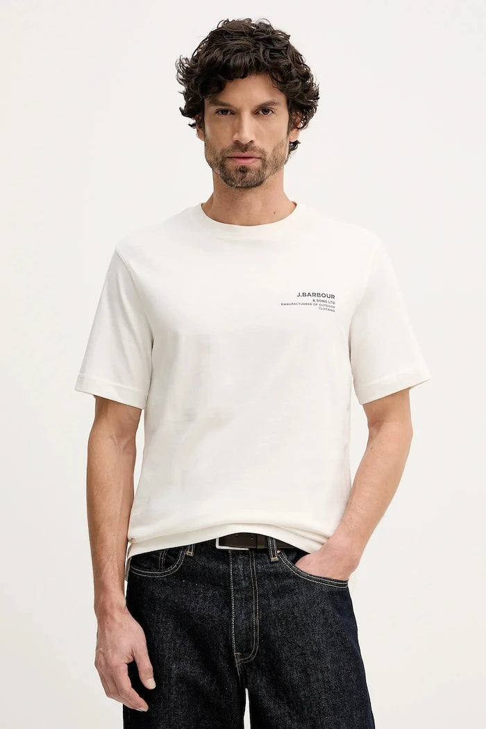 Памучна тениска Barbour Parkend