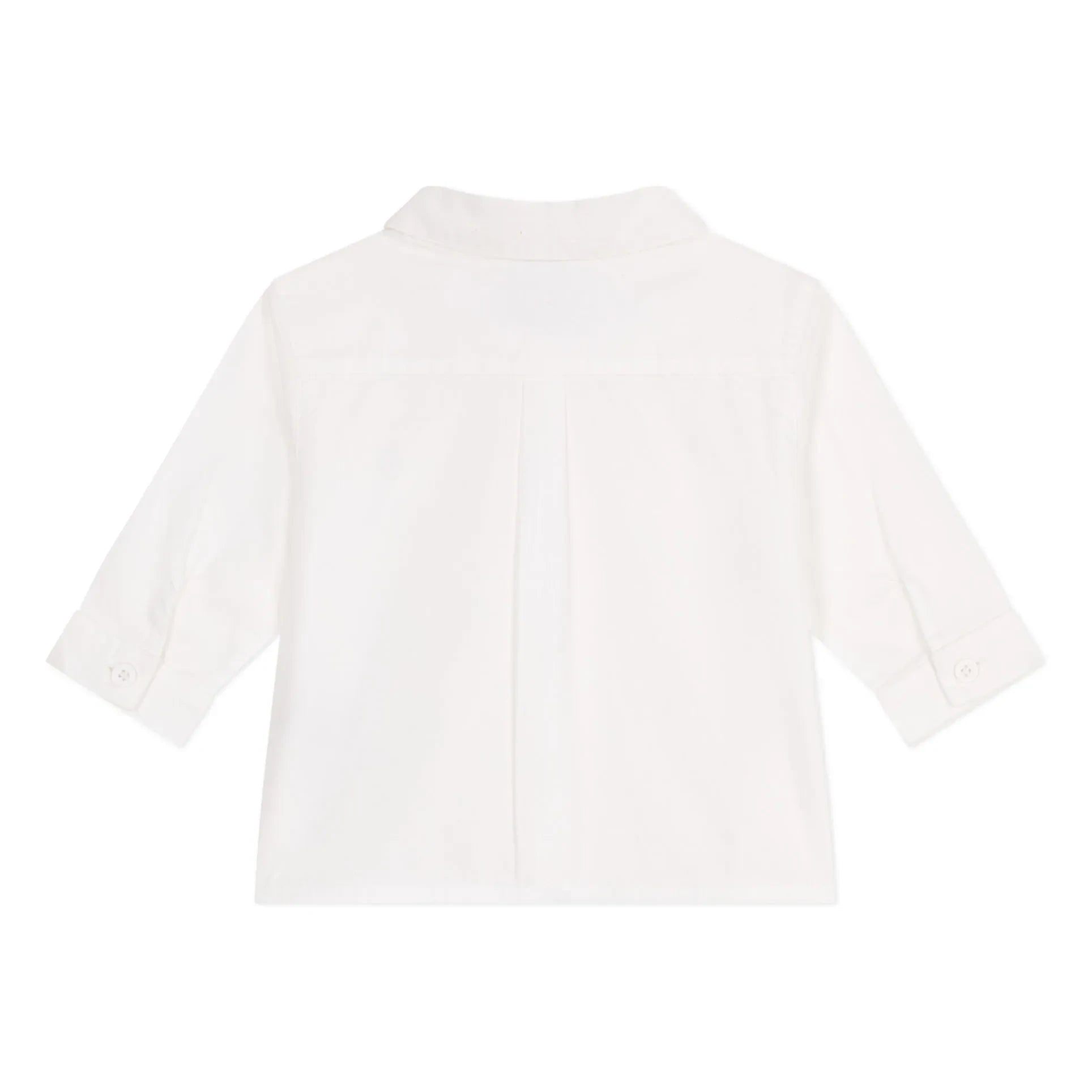 Petit Bateau - Bapteme Organic Cotton Shirt | White