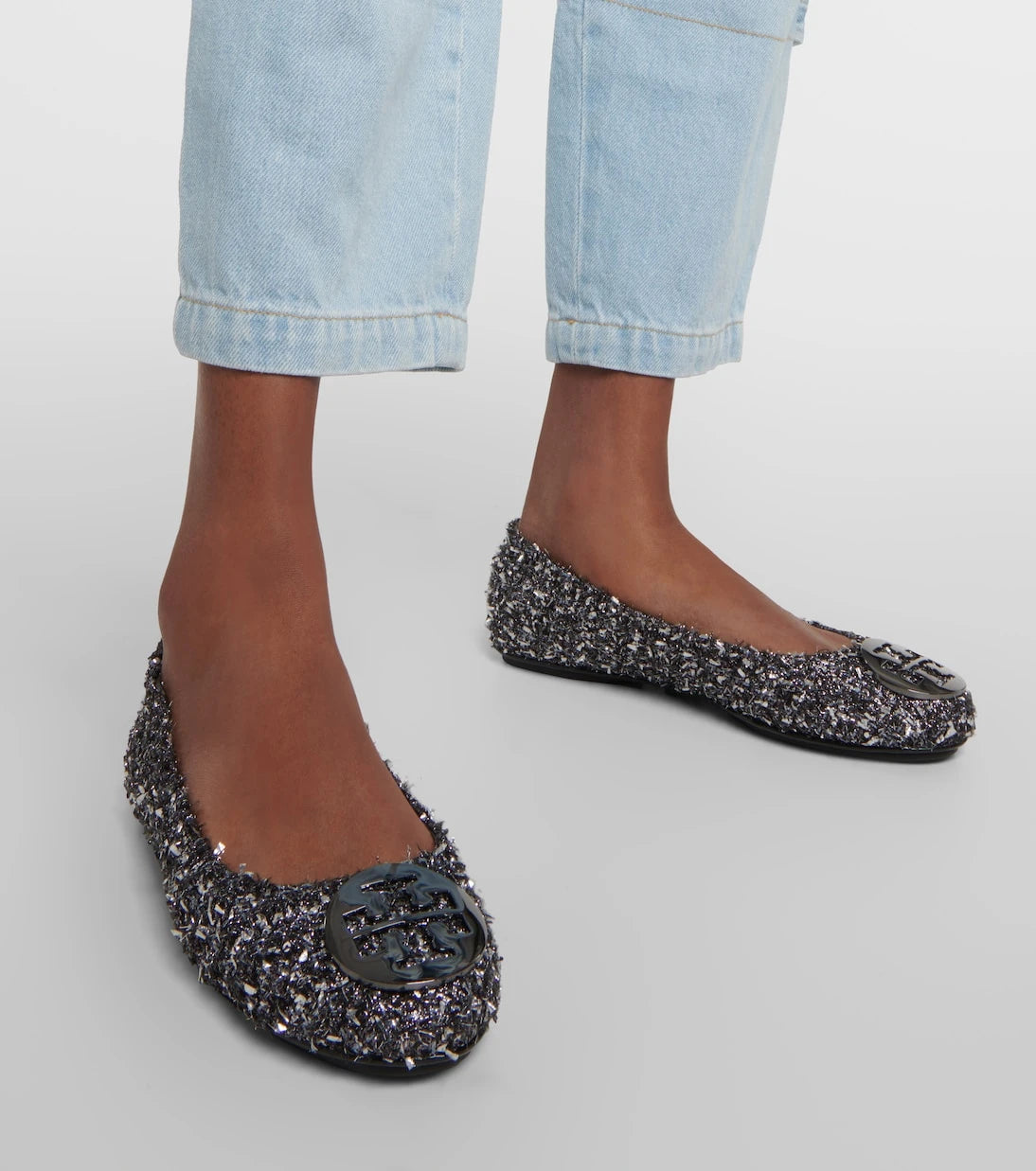 Tory Burch - Minnie Travel embellished ballet flats