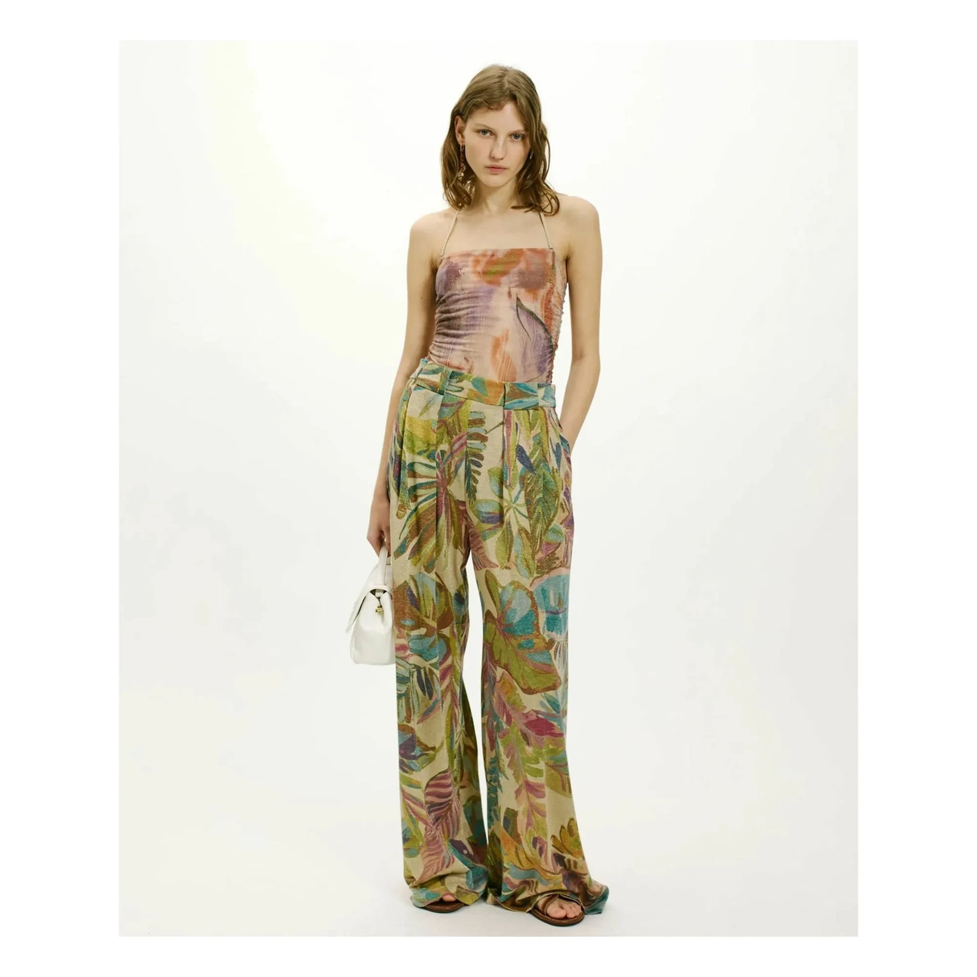 Momoni - Aspen Printed Pants | Blue