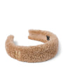 Shearling Logo Headband F098L