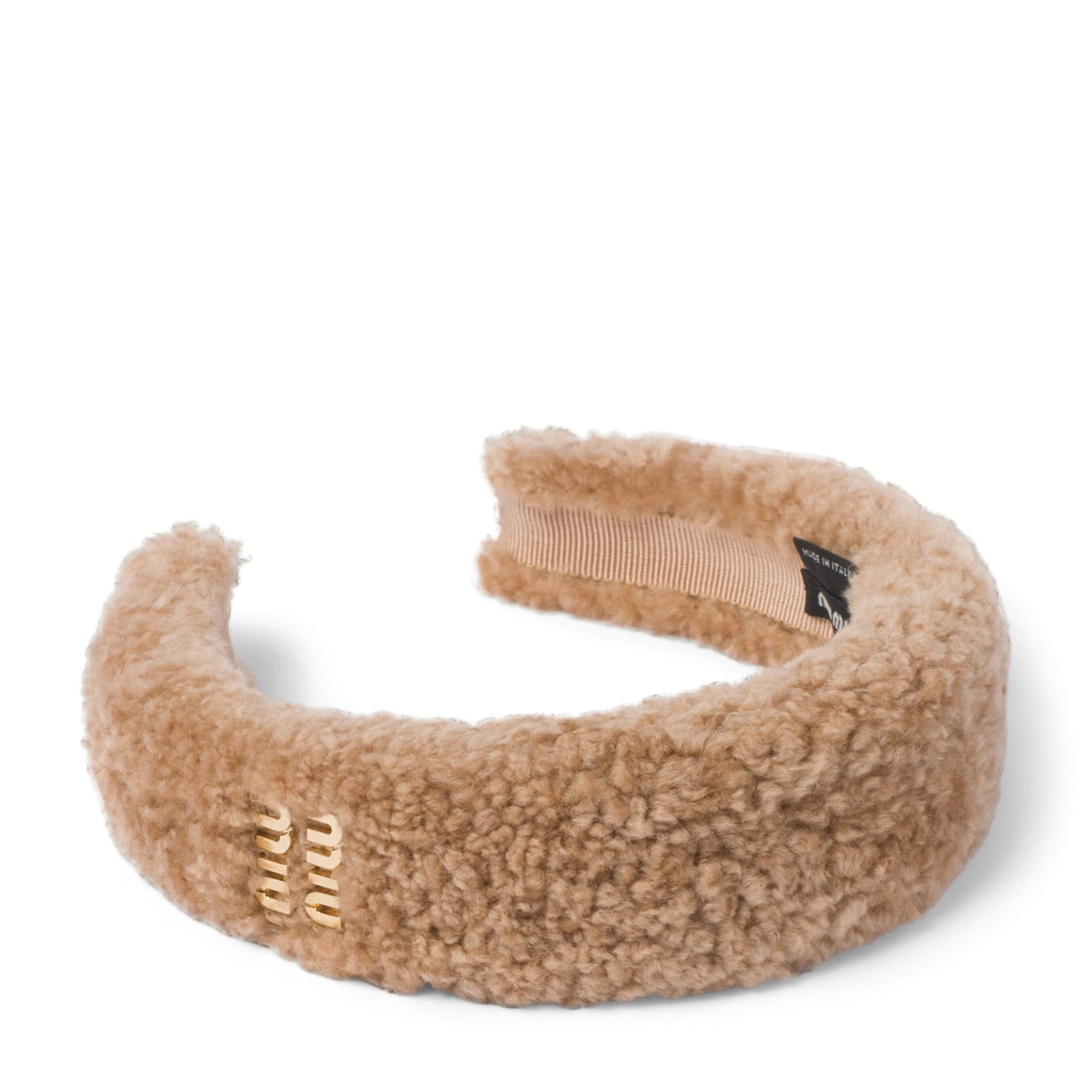Shearling Logo Headband F098L
