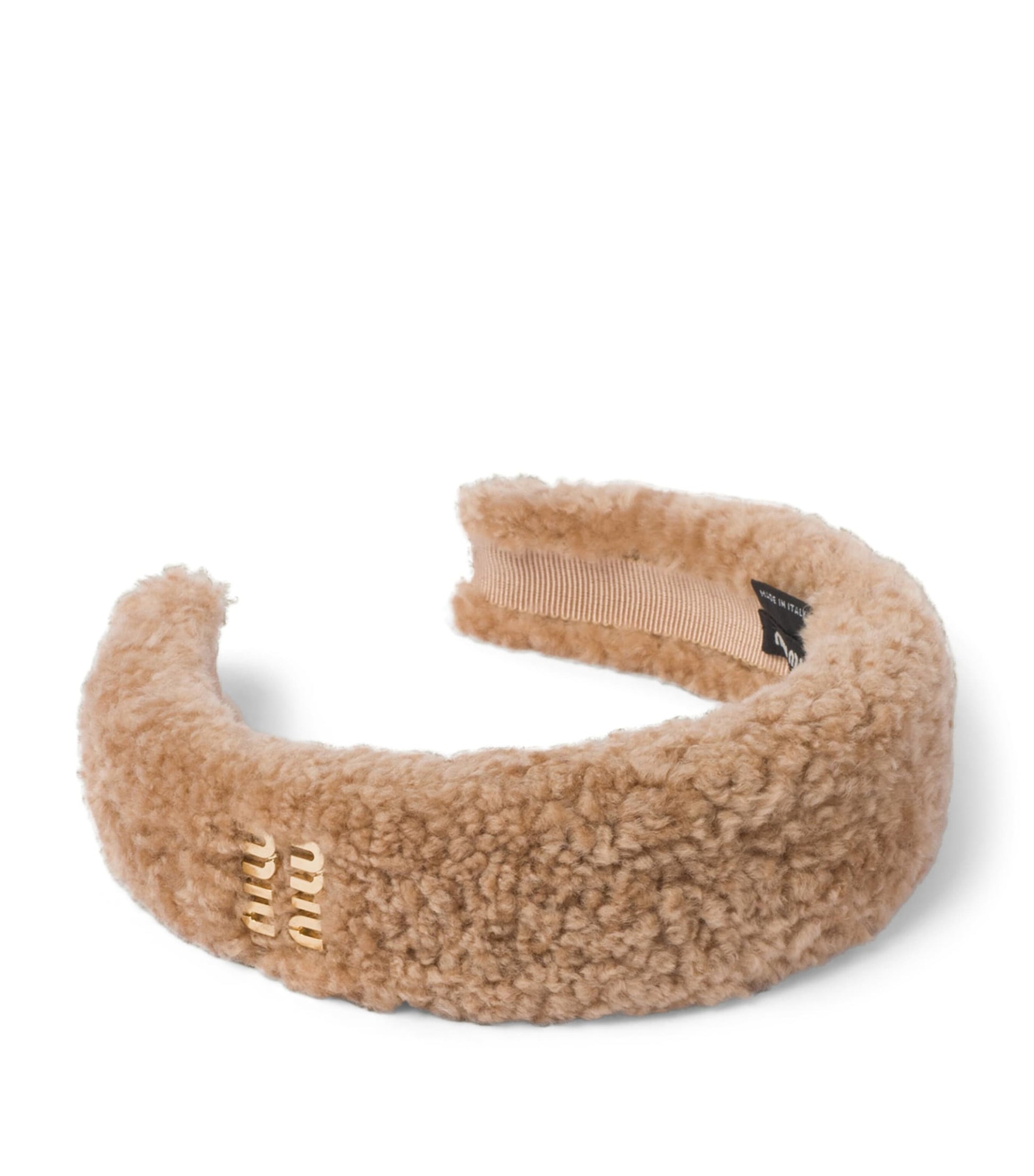 Shearling Logo Headband F098L
