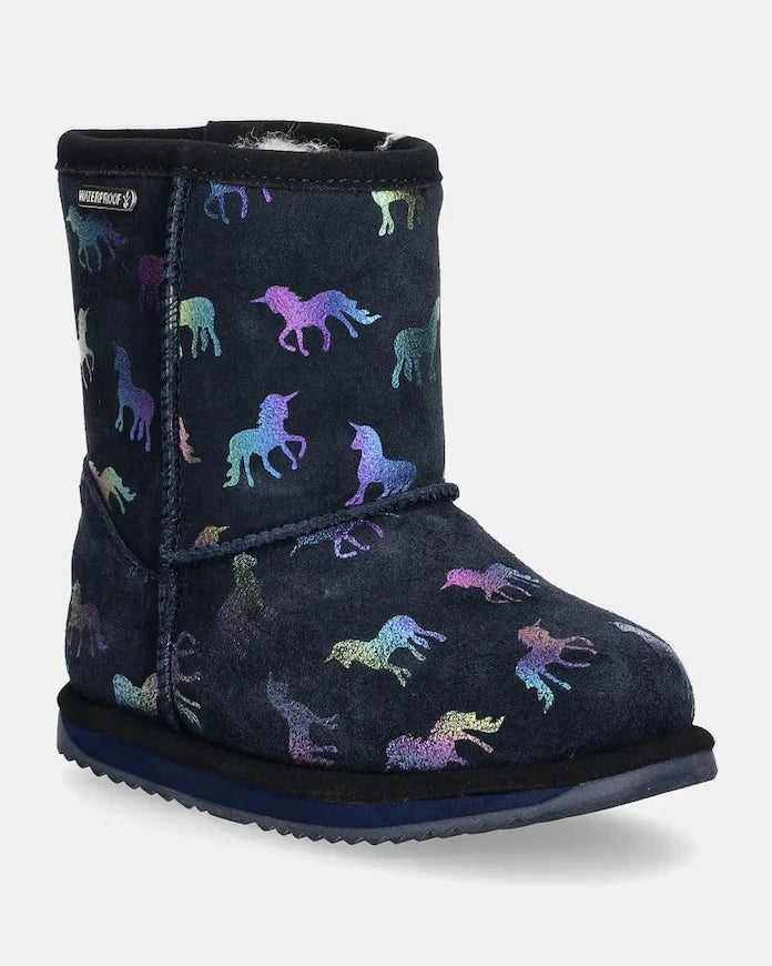 Emu Australia Rainbow Unicorn Brumby Çocuk Süet Bot