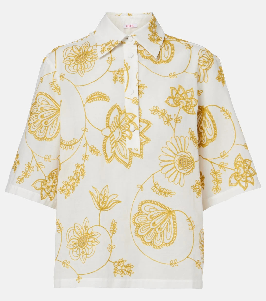 Eres - Izana embroidered cotton-blend shirt