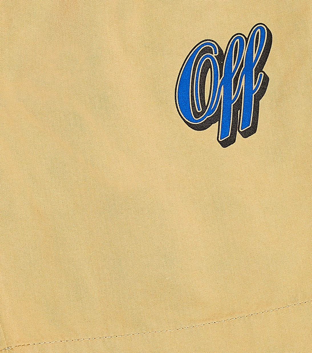 Off-White Kids - شورت قطني بشعار بيسبول