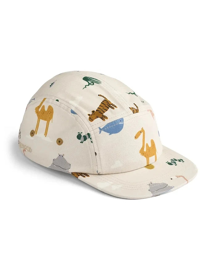 Liewood Rory Printed Cap Çocuk Pamuklu Vizörlü Şapka