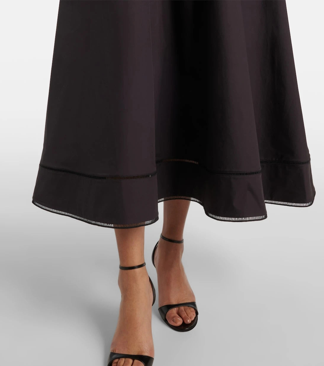 Róhe - Embroidered cotton poplin midi dress