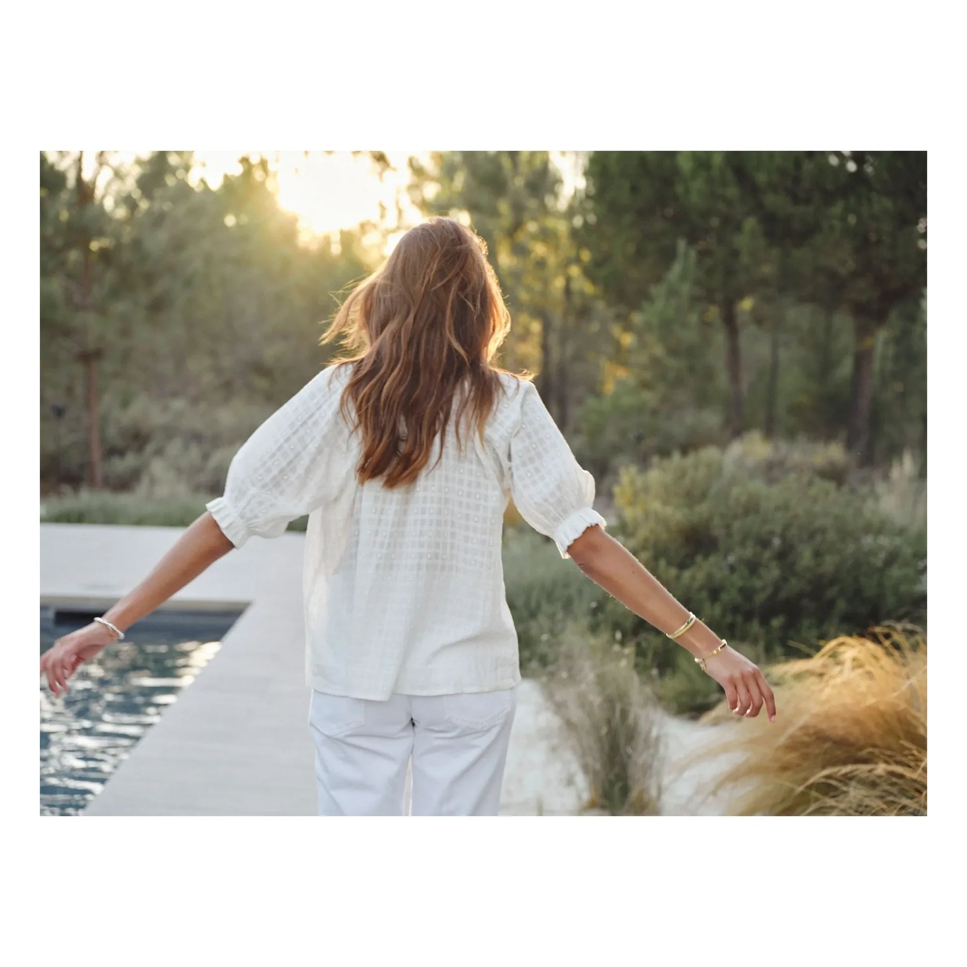 M.A.B.E. - Etta Cotton blouse | Ecru