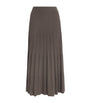 Brown Wool Ribbed Skirt