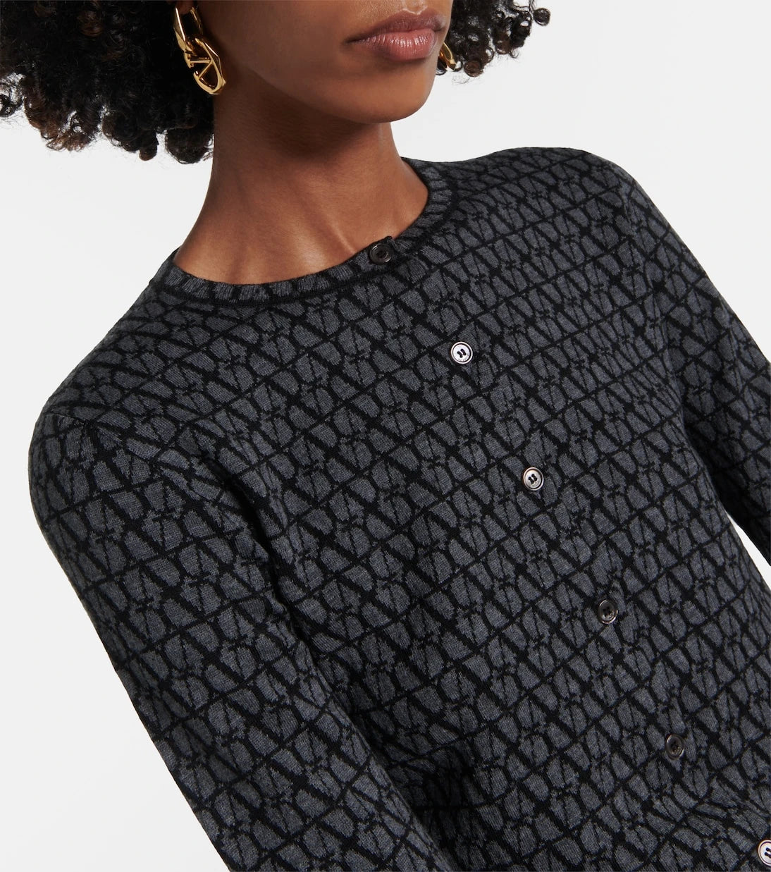 Valentino - Toile Iconographe virgin wool cardigan