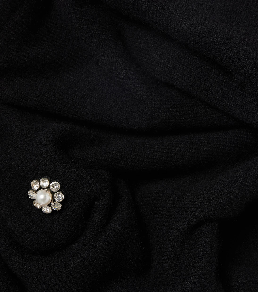Simone Rocha - Embellished cashmere scarf