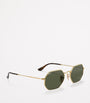 Ray-Ban Gold RB3556N Octagonal Classic Sunglasses