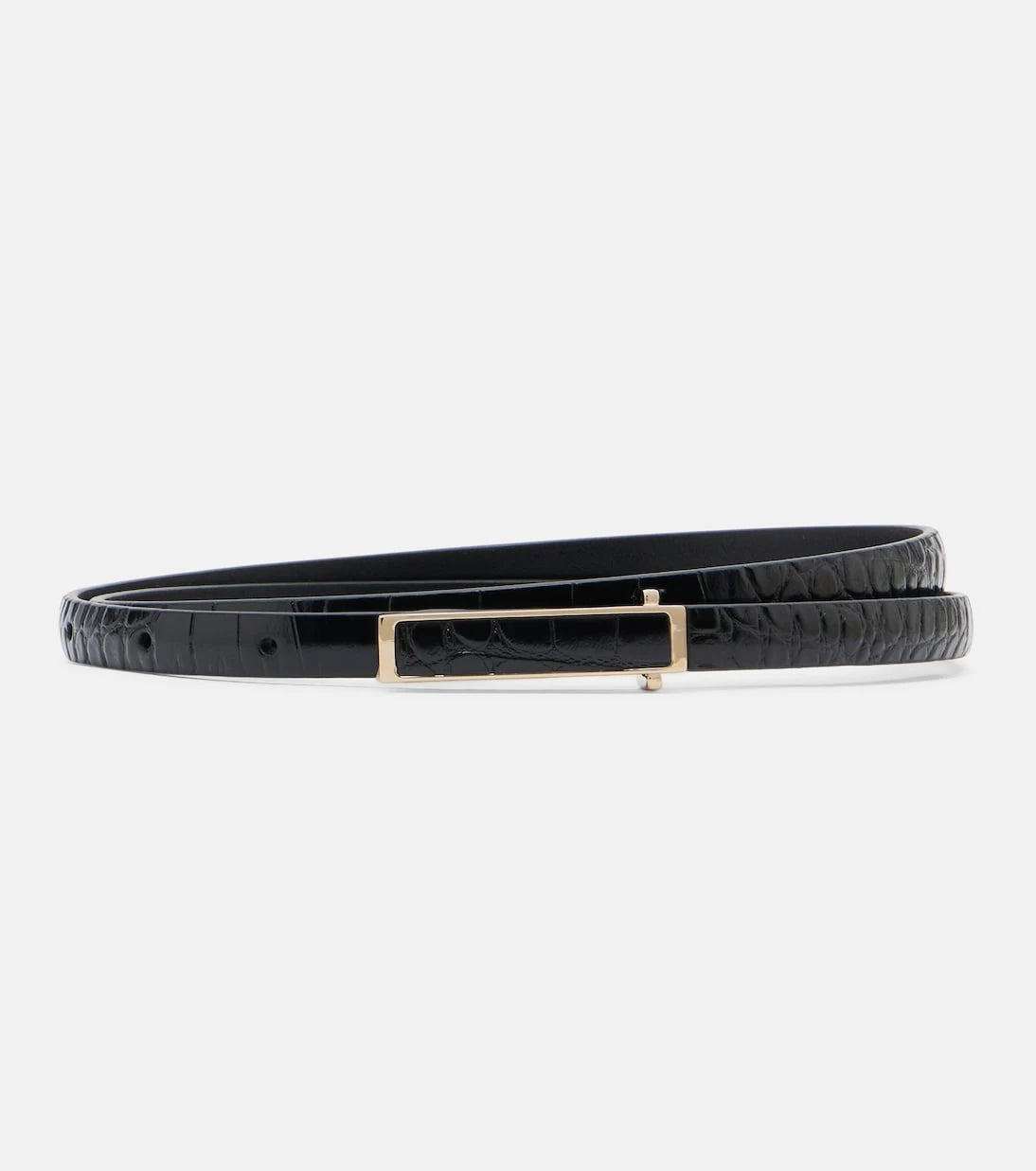Tom Ford - Croc-effect patent leather belt