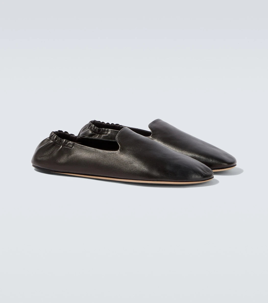 The Row - Casa leather slip-on shoes