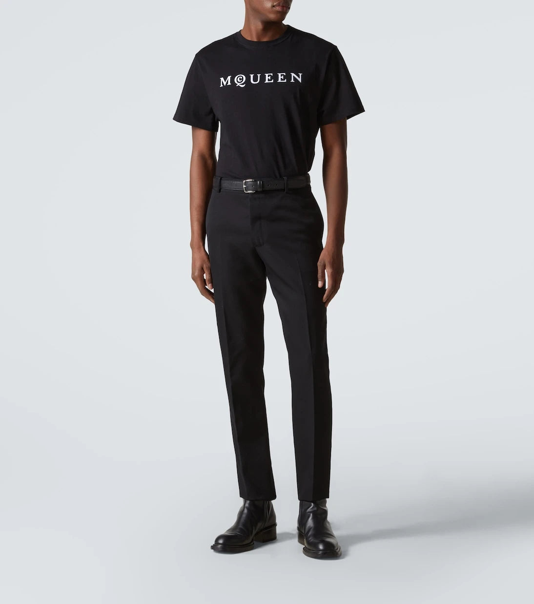 McQueen - Logo cotton jersey T-shirt