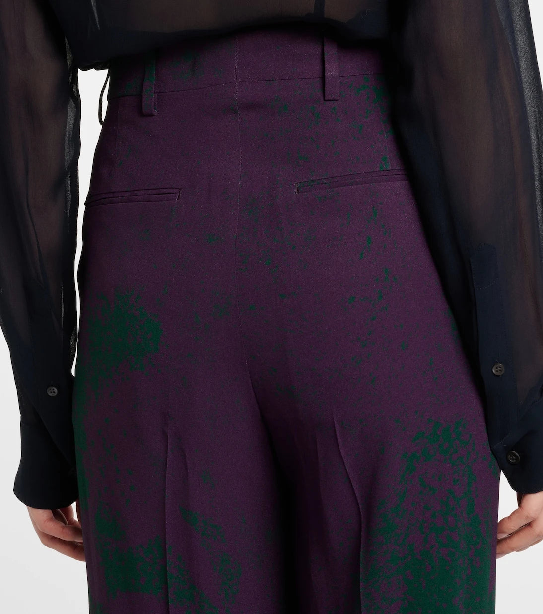 Dries Van Noten - Printed wide-leg pants