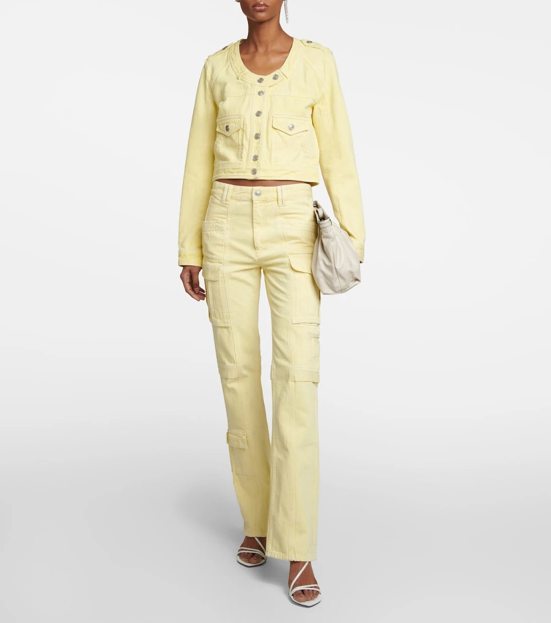 Isabel Marant - Valene cropped denim jacket