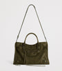 Balenciaga Small Suede Le City Top-Handle Bag