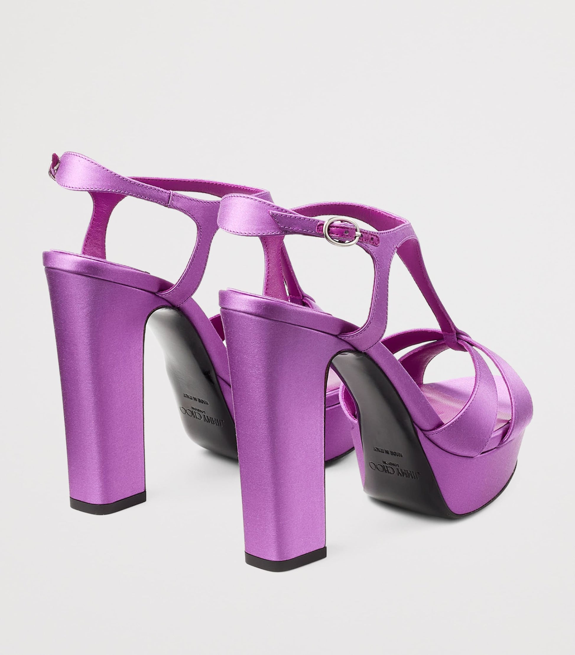 Purple Kesia 120 Satin Sandals