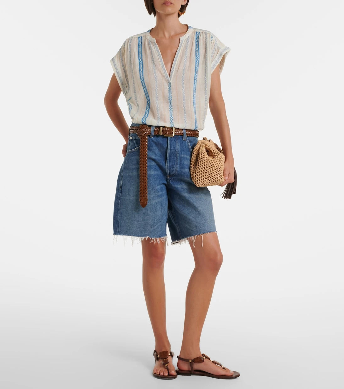 Velvet - Tallula cotton jacquard top