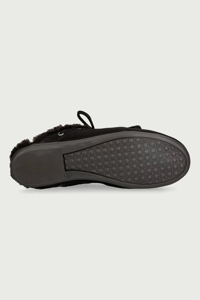 Kadın süet Boat Loafer Mule terlik