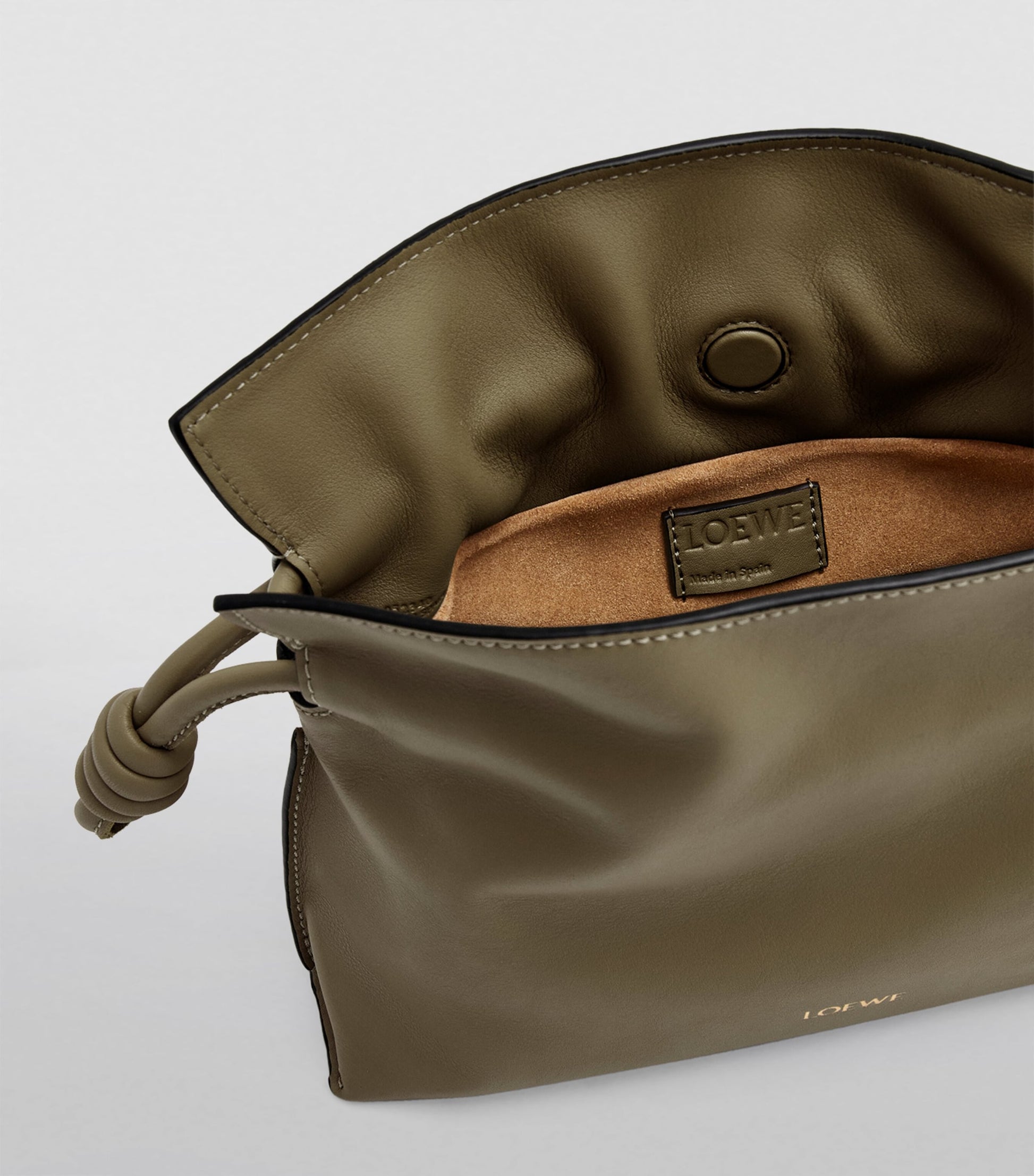 LOEWE Green Mini Leather Flamenco Purse