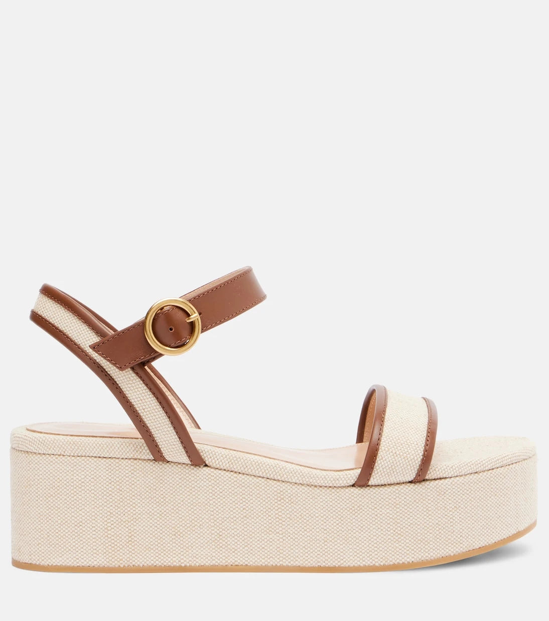 Gianvito Rossi - Rodi canvas platform sandals