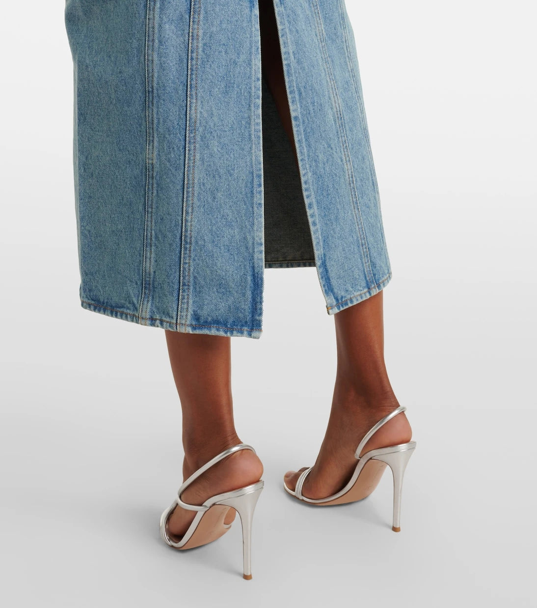 Nina Ricci - Denim midi skirt
