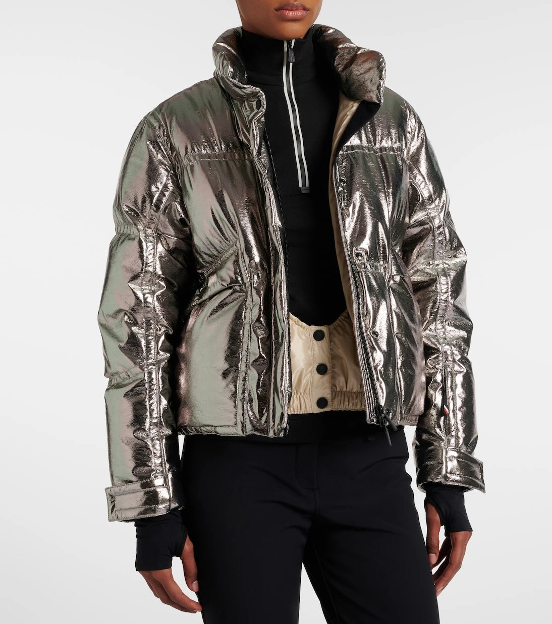 Moncler Grenoble - Calaque metallic-effect down ski jacket