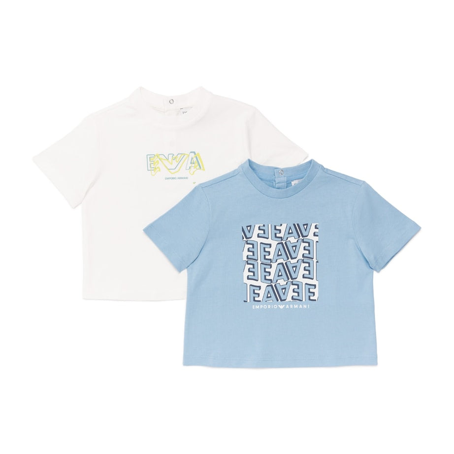 Emporio Armani Kids Pack of 2 Cotton Logo T-Shirts (6-36 Months)