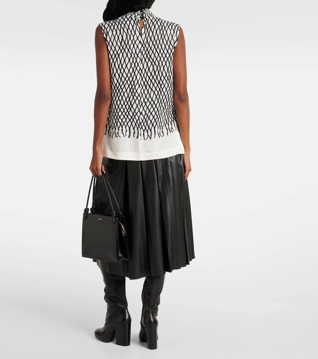 Proenza Schouler - Valerie printed crêpe top
